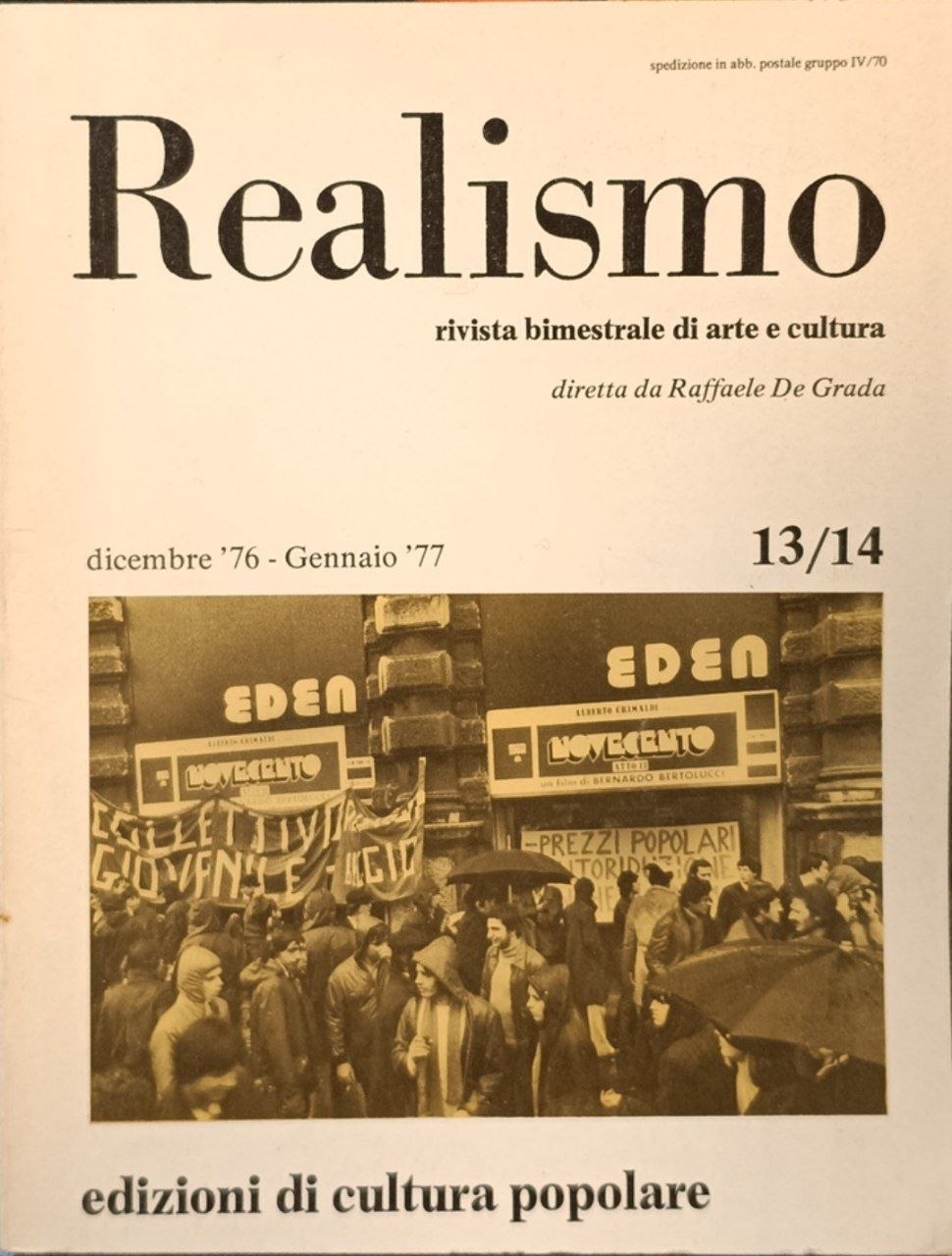 Realismo: rivista bimestrale di arte e cultura. Dicembre '76 - …