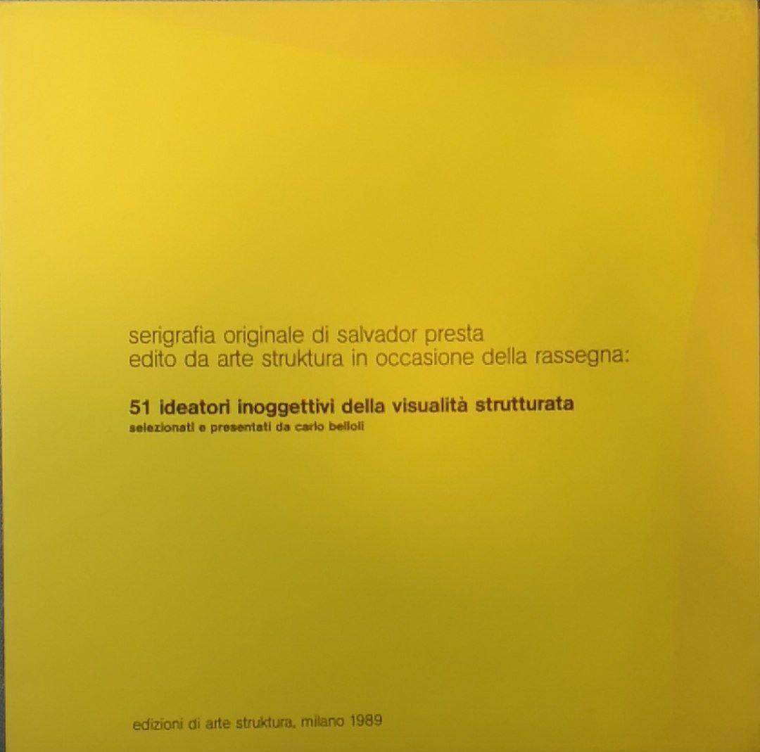 Serigrafia originale di Gianni Metalli.