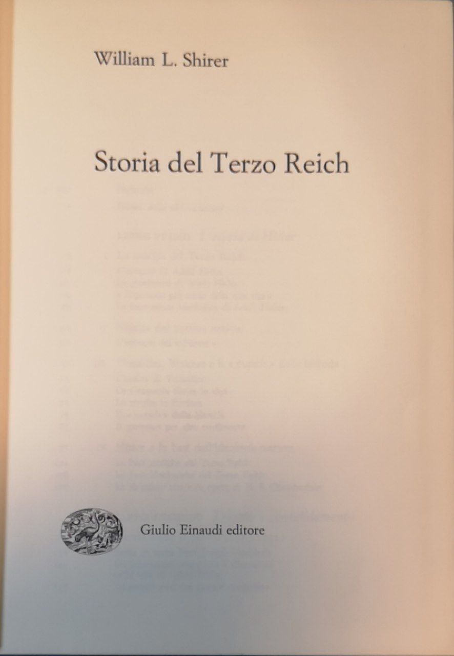 Storia del Terzo Reich