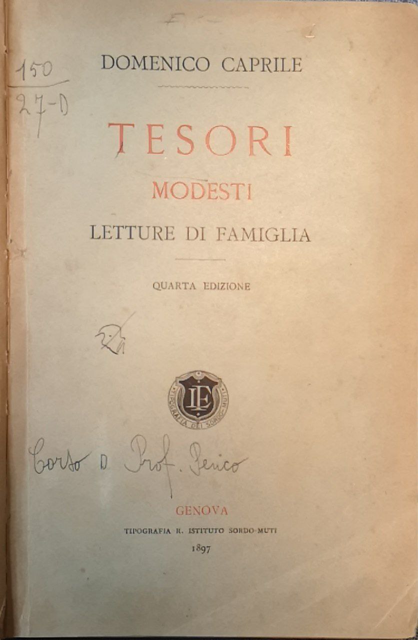 Tesori modesti: letture di famiglia