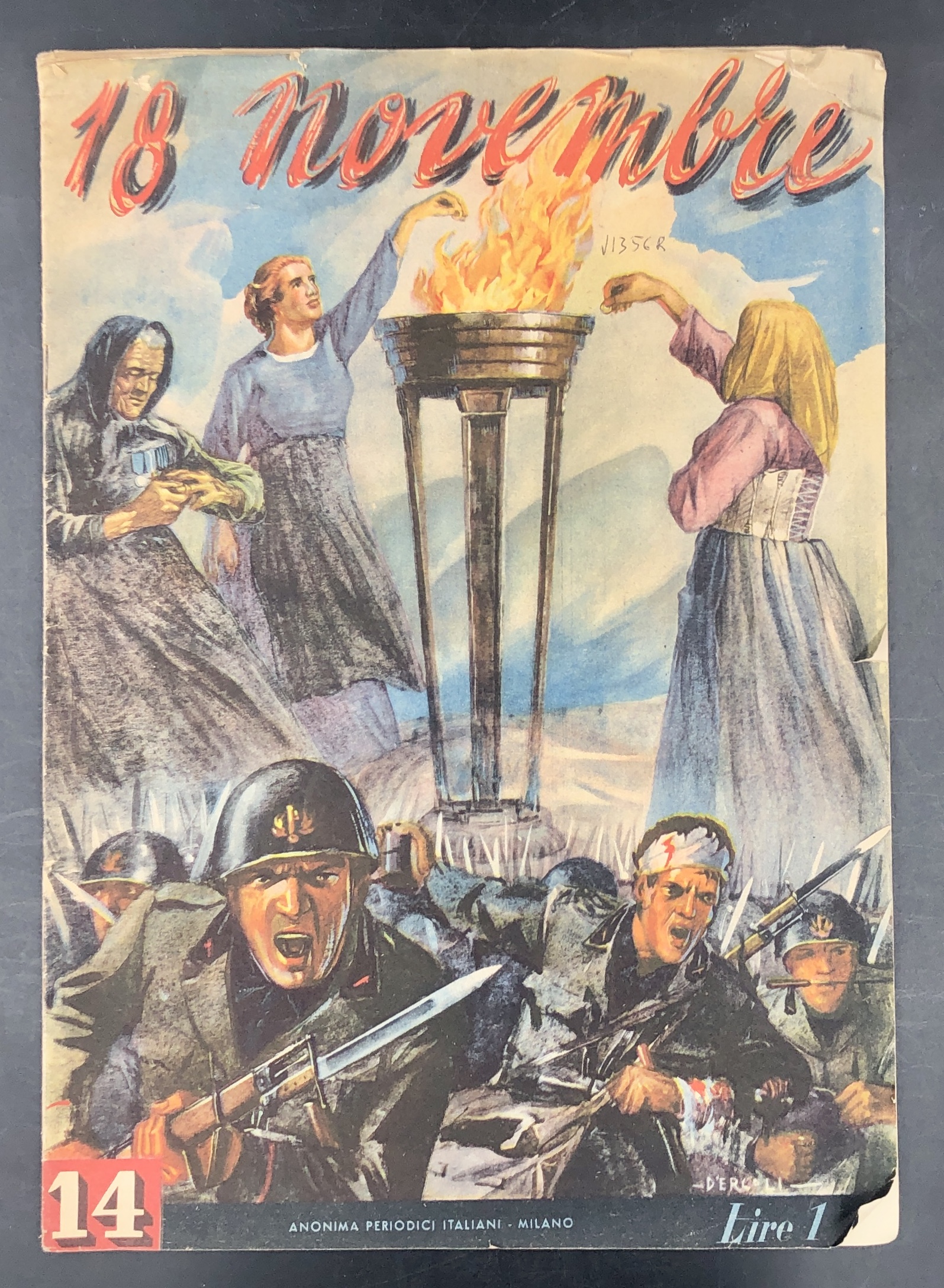 18 NOVEMBRE. Supplemento del "BALILLA" n. 14. ["Oro alla Patria*].