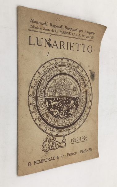 LUNARIETTO 1925-1926. Almanacchi Regionali Bemporad per i ragazzi. Edizione per …