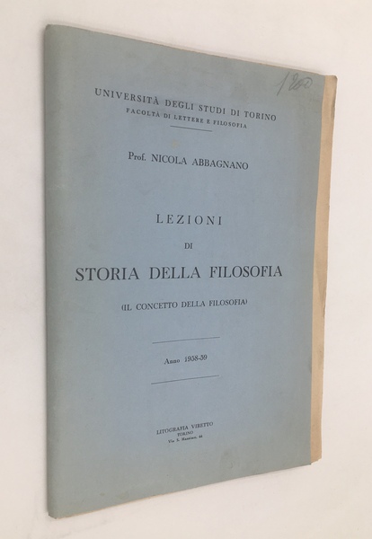 Lezioni di STORIA della FIILOSOFIA (IL CONCETTO della FILOSOFIA). Anno …