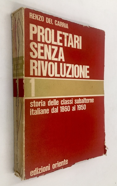 PROLETARI senza RIVOLUZIONE - STORIA delle CLASSI SUBALTERNETALIANE dal 1860 …