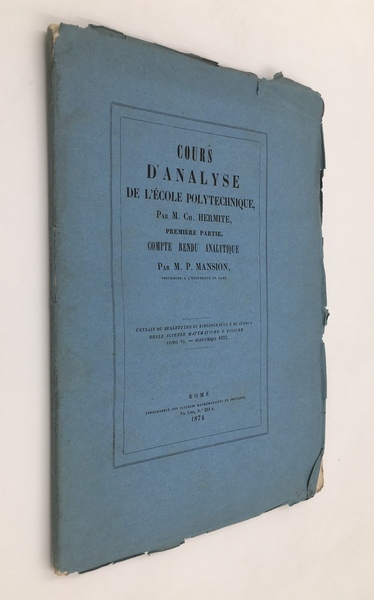 COMPTE RENDU ANALYTIQUE. 1.ère partie du Cours d' ANALYSE de …