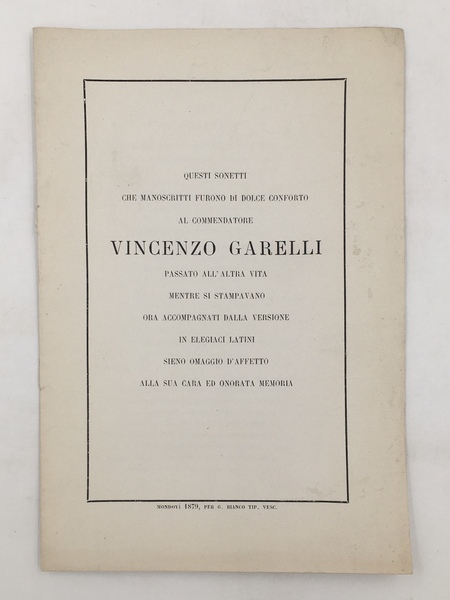 Le STELLE. SONETTI del P. G. B. Garassini colla VERSIONE …
