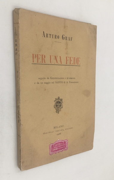 Per una FEDE. Seguito da "GIUSTIFICAZIONI e COMMENTI" e da …