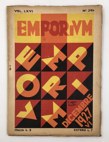 EMPORIUM, vol. LXVI, n. 396. Dicembre 1927.