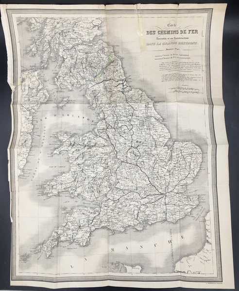 CARTE des CHEMINS de FER exécutés et en Construction dans …
