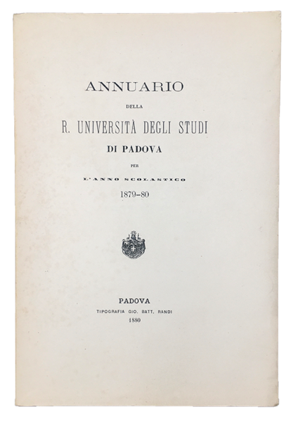 Dell'UNIVERSITÁ e dei suoi STUDI. ORAZIONE INAUGURALE de' Corsi Accademici …
