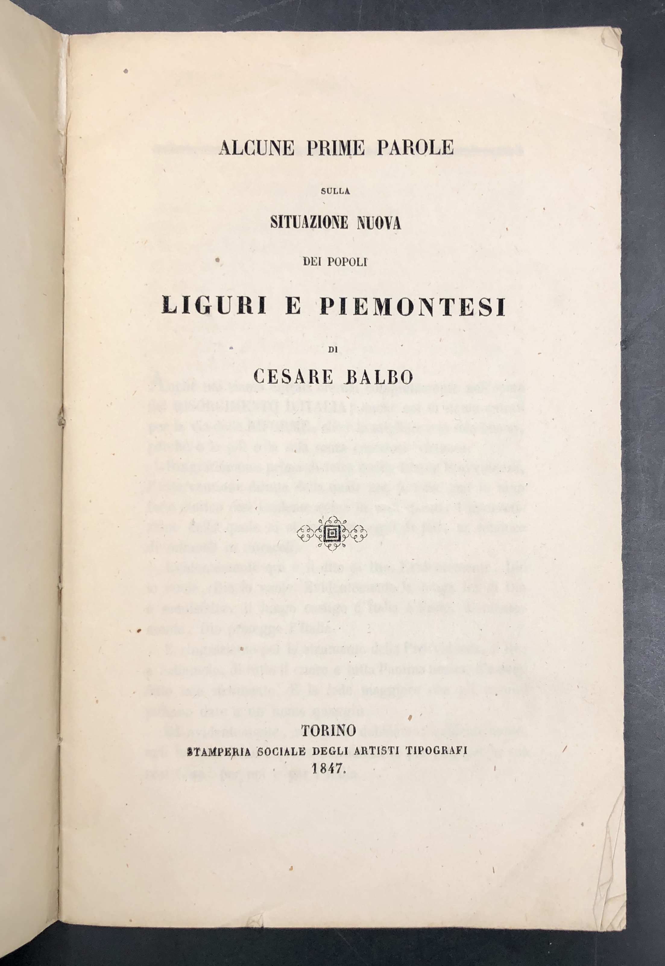 Alcune prime parole sulla SITUAZIONE NUOVA dei popoli LIGURI e …