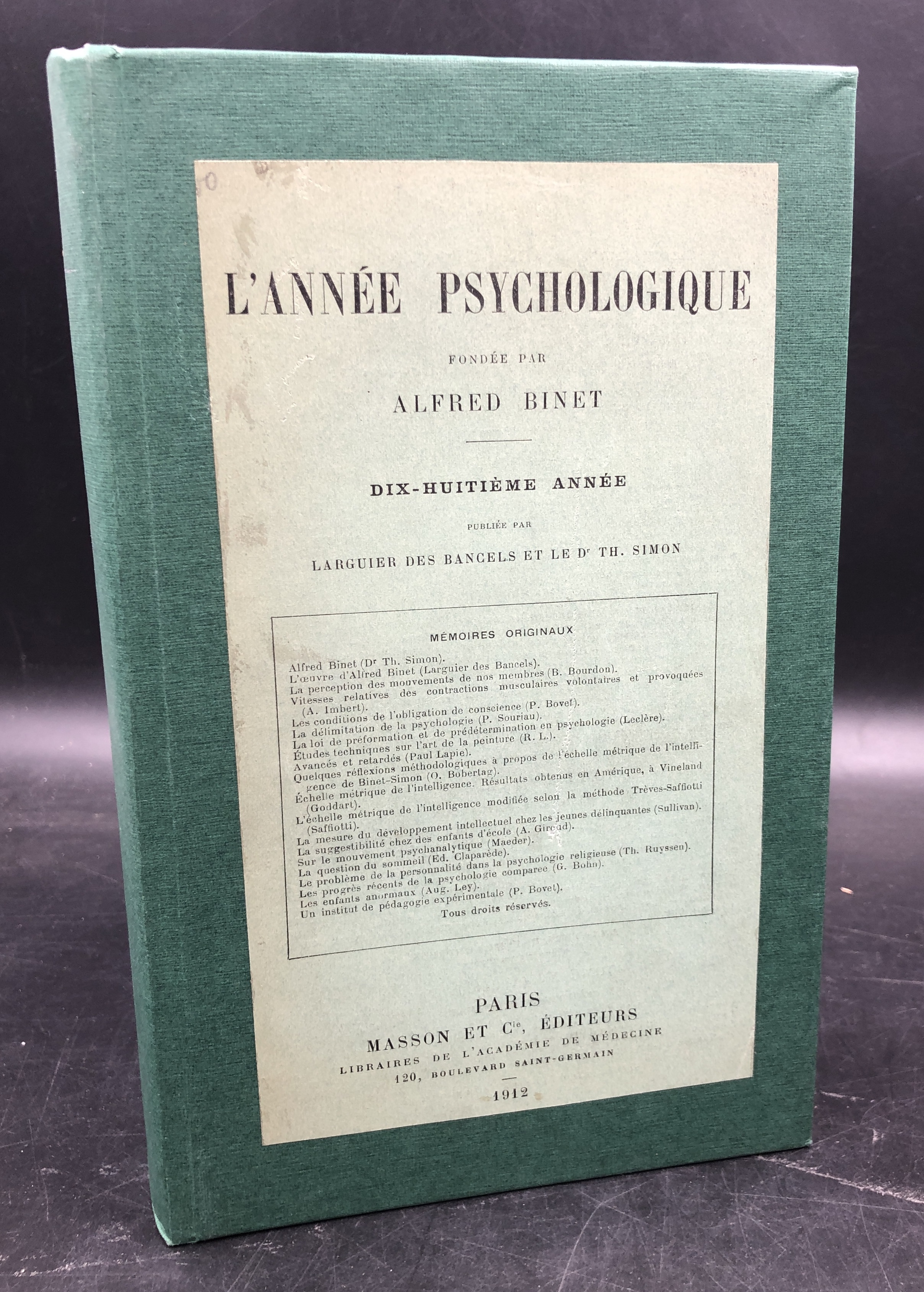 ALFRED BINET. Saggi e studi su di lui e sul …