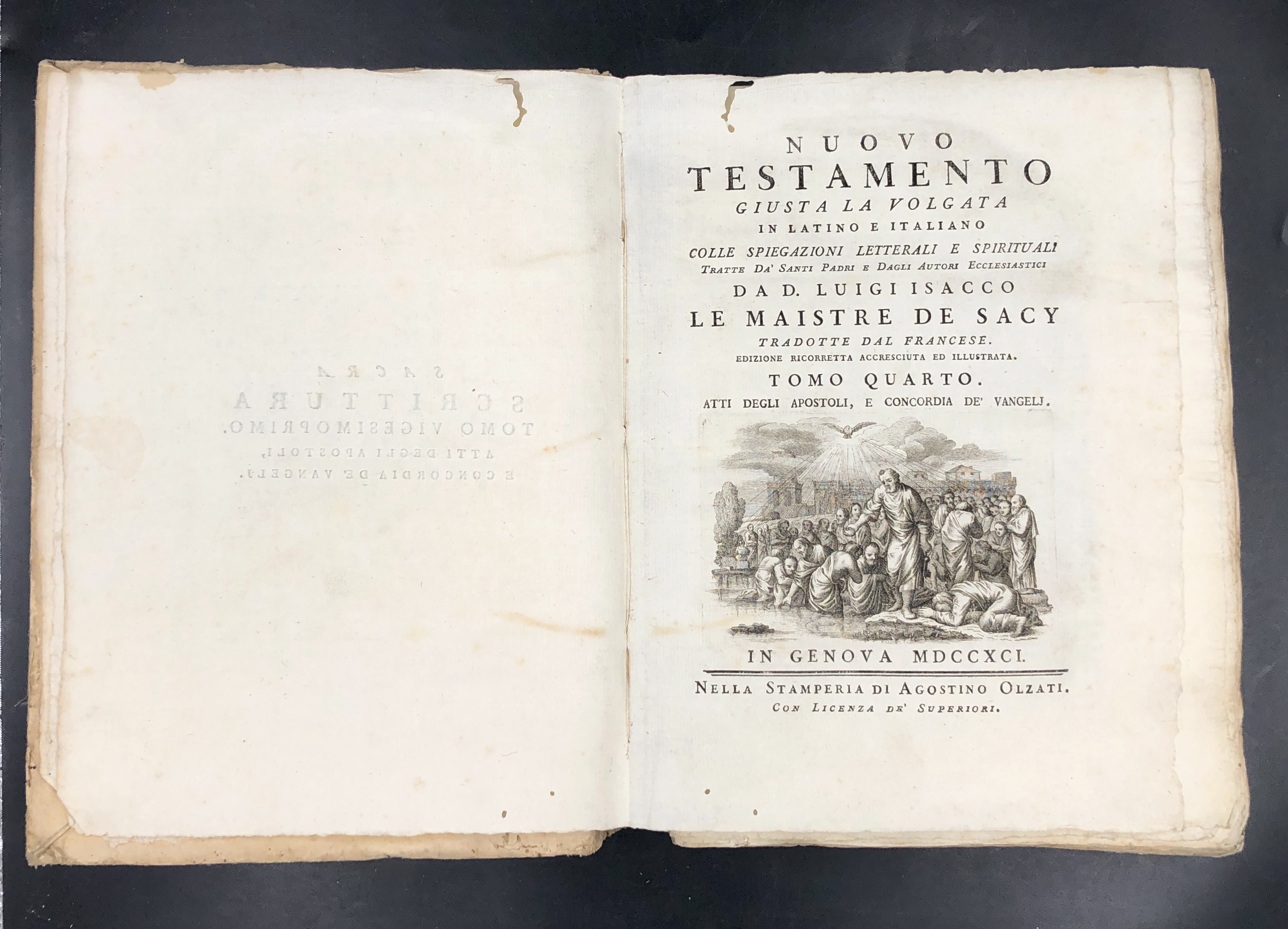 ATTI degli APOSTOLI + CONCORDIA de' VANGELI. Opera completa, fa …