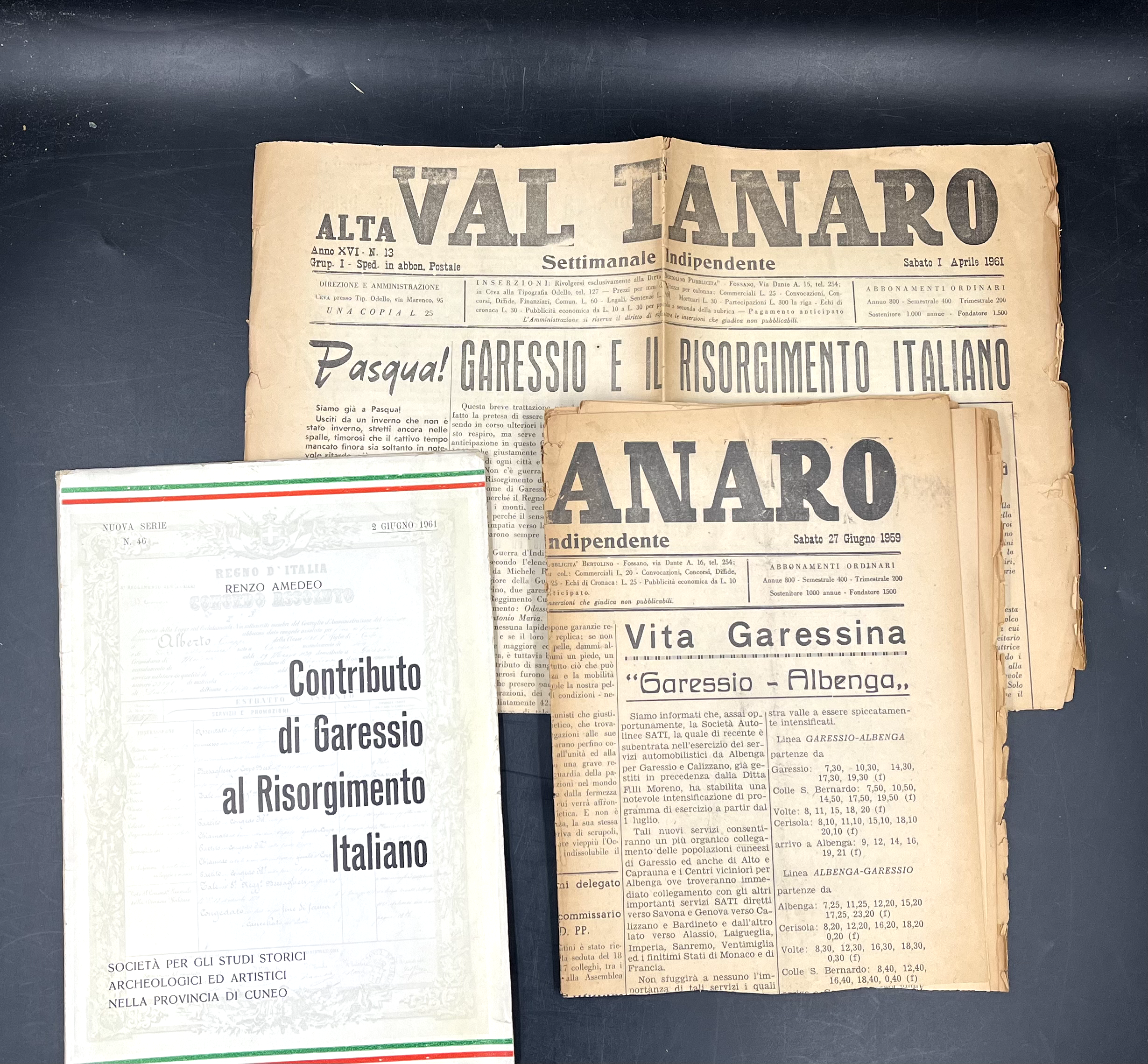 Contributo di GARESSIO al RISORGIMENTO Italiano. Disegni di Enzo ODELLO. …