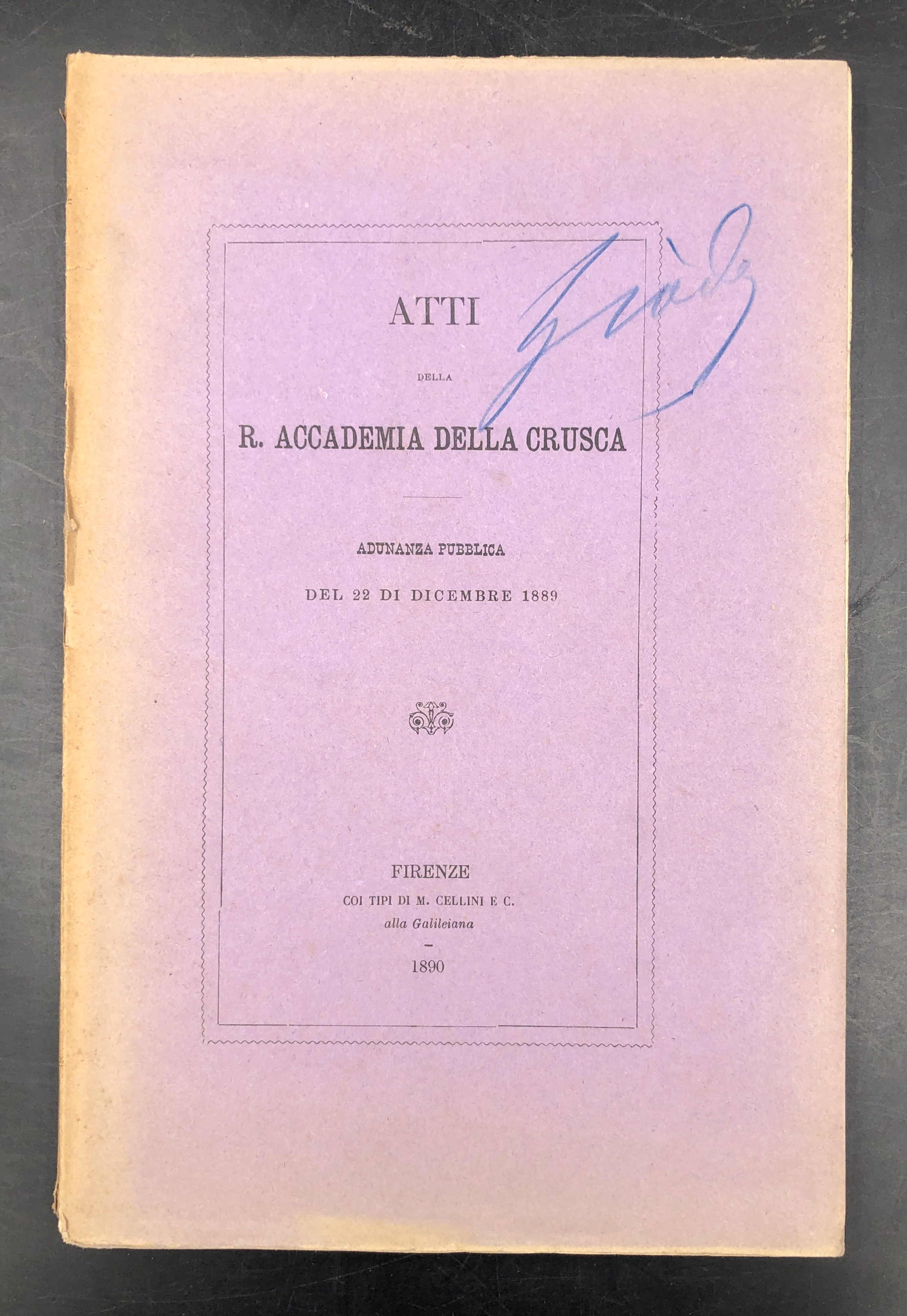 ELOGIO del Segretario Cesare GUASTI letto dall'Accademico Residente Isidoro Del …