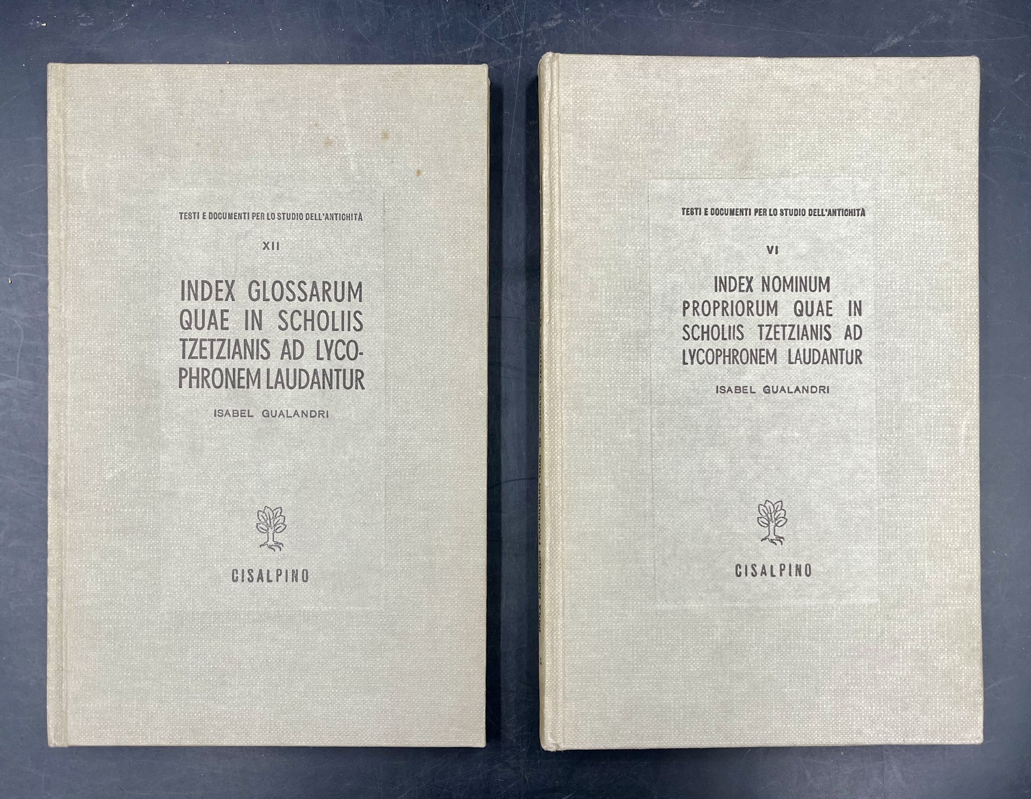 INDEX NOMINUM PROPRIORUM quae in SCHOLIIS TZETZIANIS ad LYCOPHRONEM laudantur …