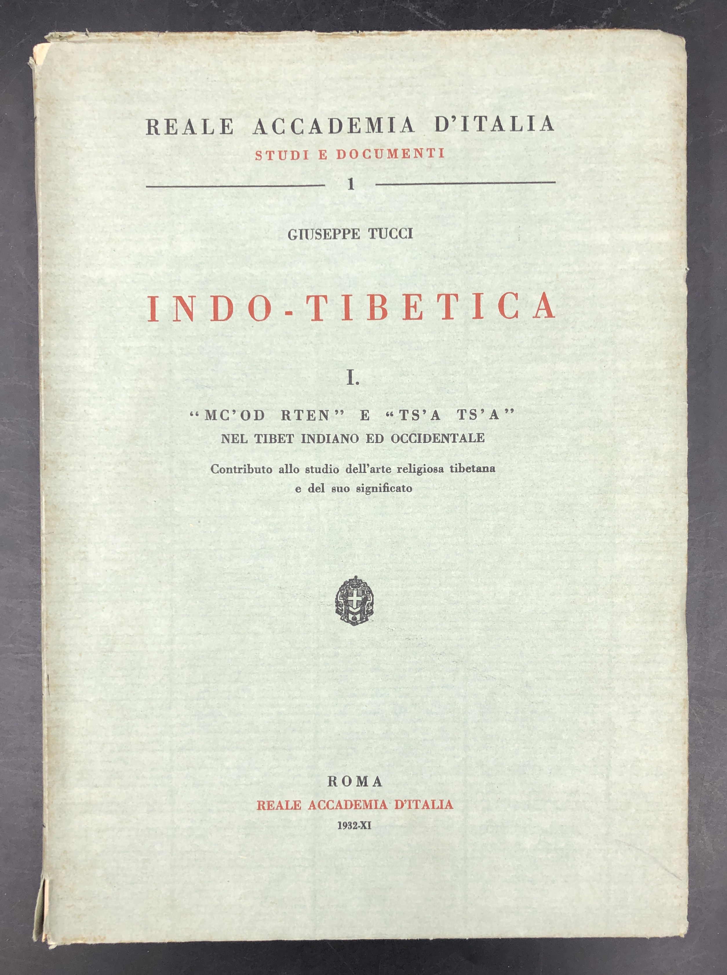 INDO - TIBETICA I. "MC'OD RTEN" E "TS'A TS'A" nel …