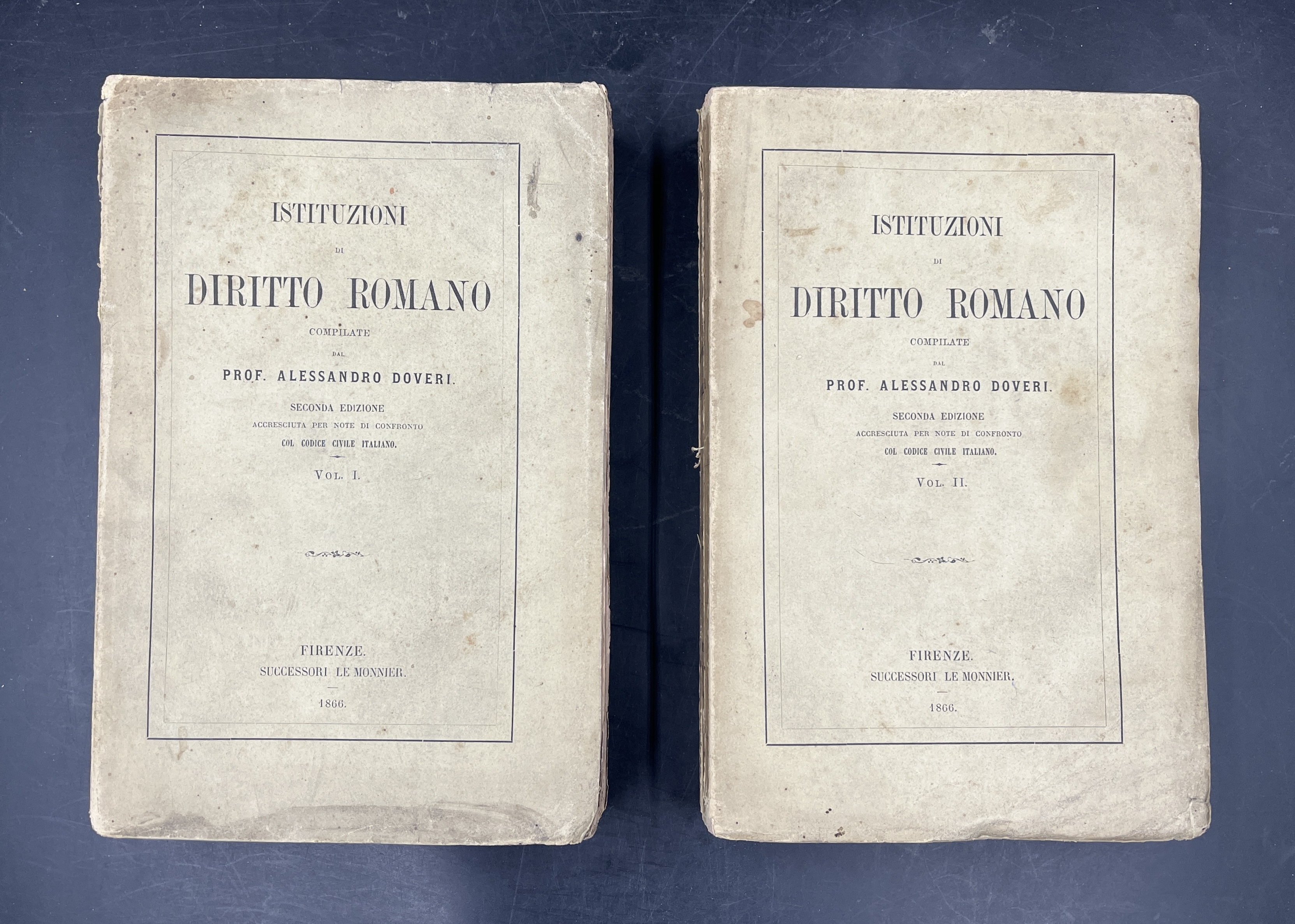 ISTITUZIONI di DIRITTO ROMANO. Seconda edizione, accresciuta per note di …
