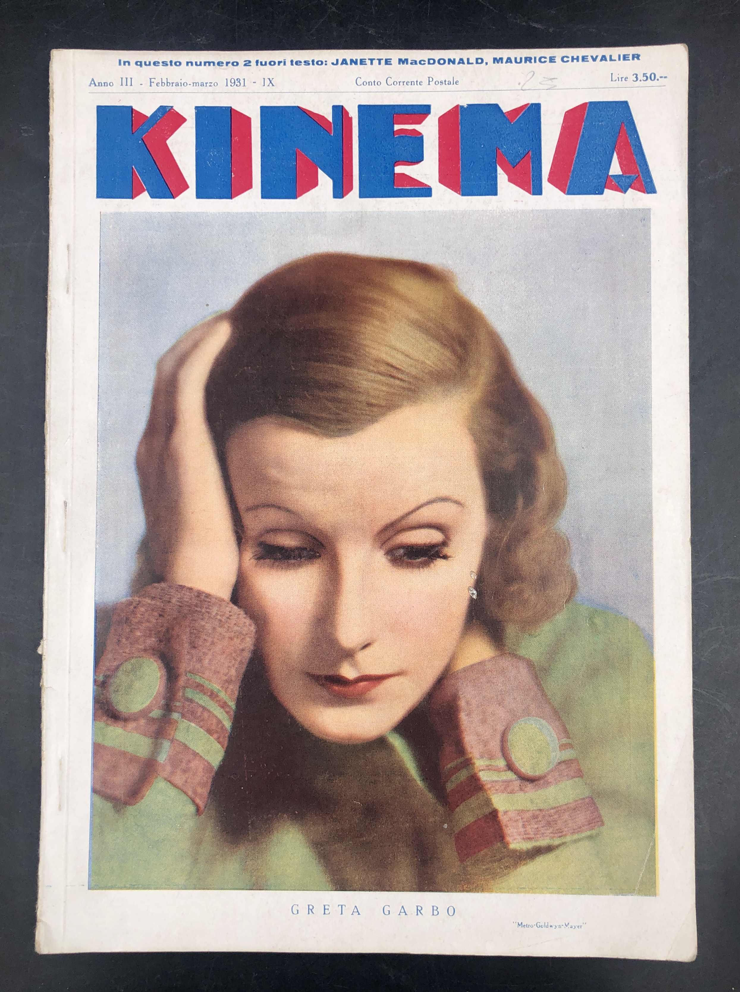 KINEMA. Rivista mensile illustrata di cinematografia. Anno III, gennaio-marzo 1931. …