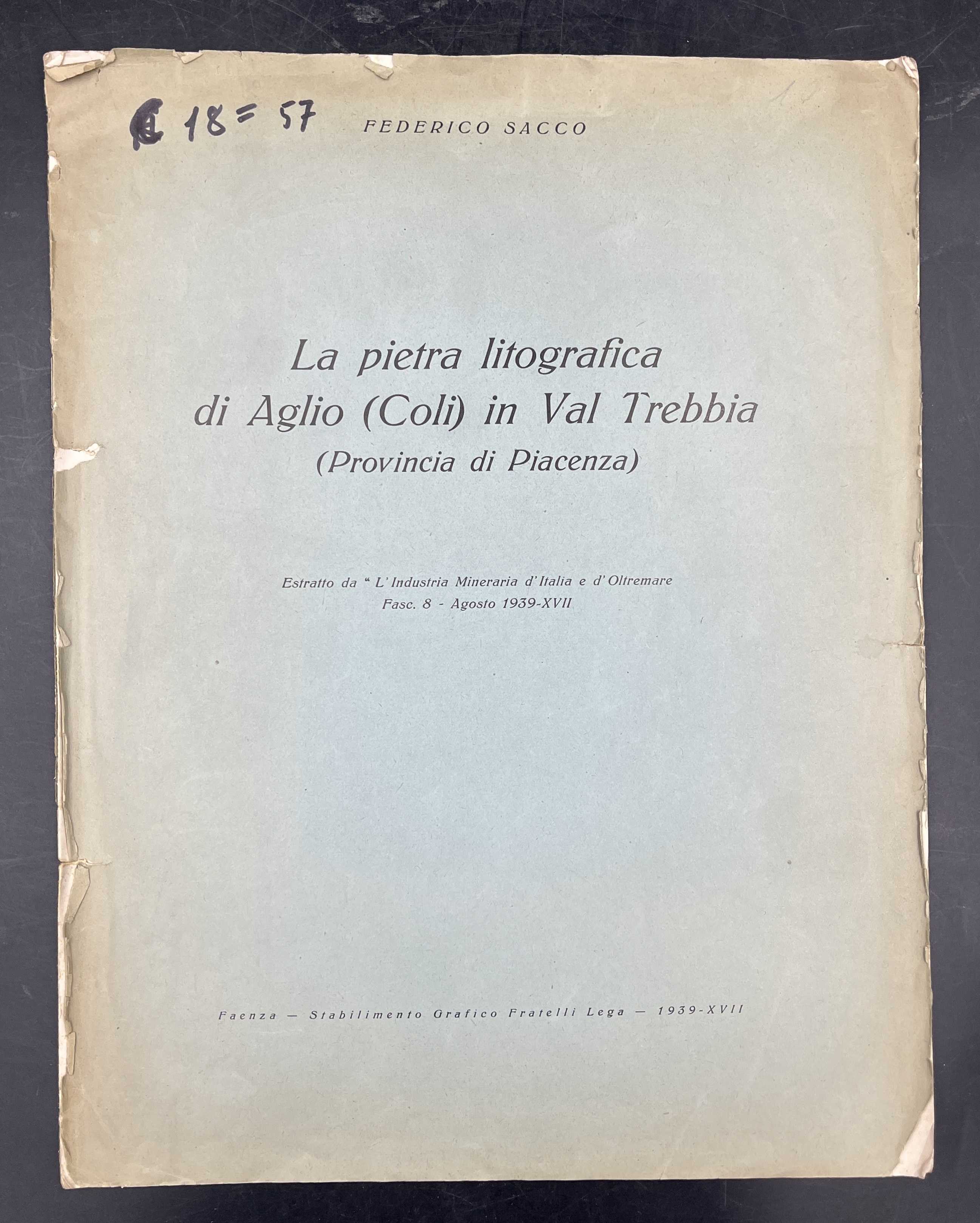 La PIETRA LITOGRAFICA di AGLIO (Coli) in VAL TREBBIA (provincia …