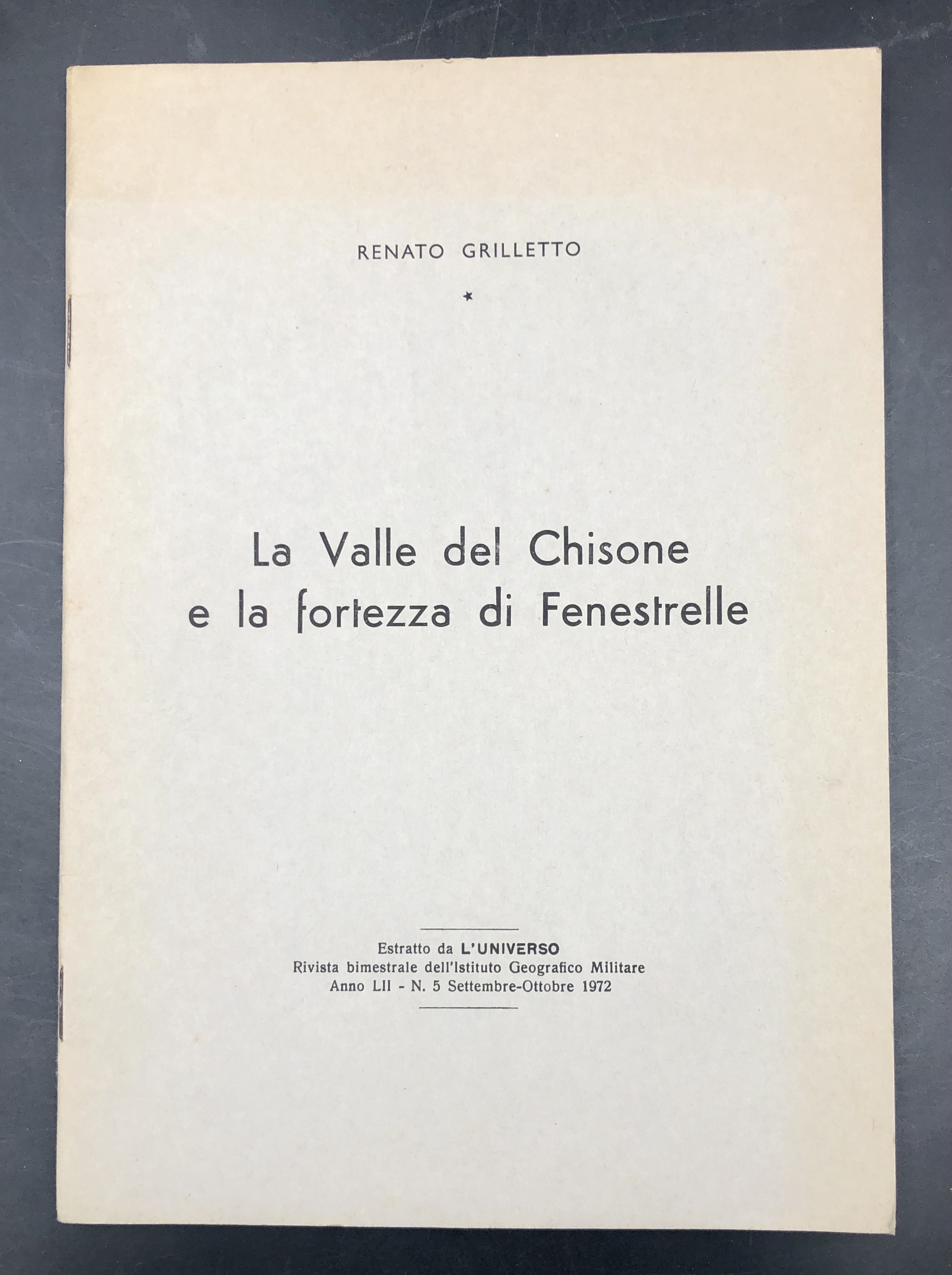 La VALLE del CHISONE e la FORTEZZA di FENESTRELLE. Estratto …