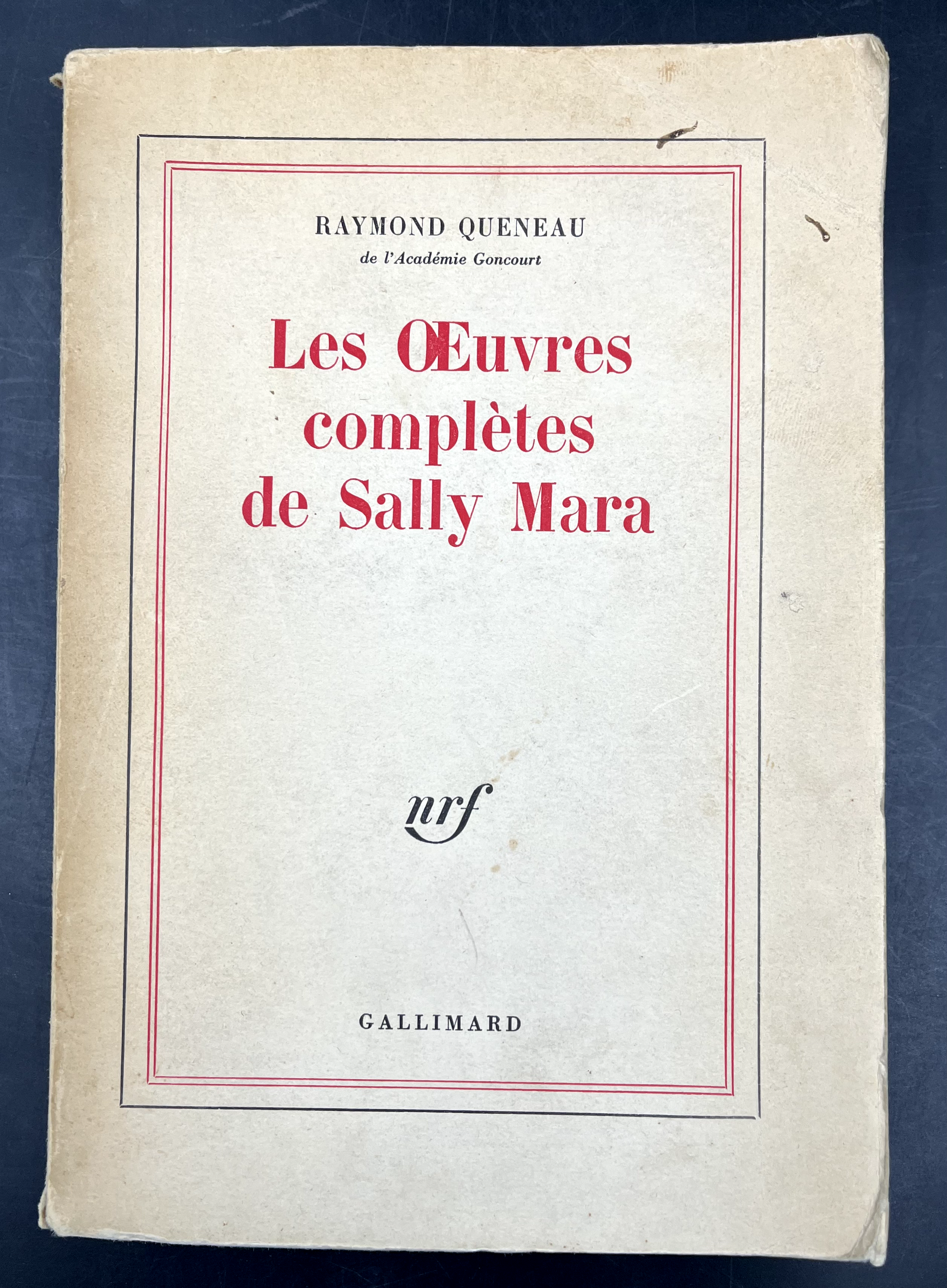 Les oeuvres complètes de SALLY MARA. Journal intime (1847). On …