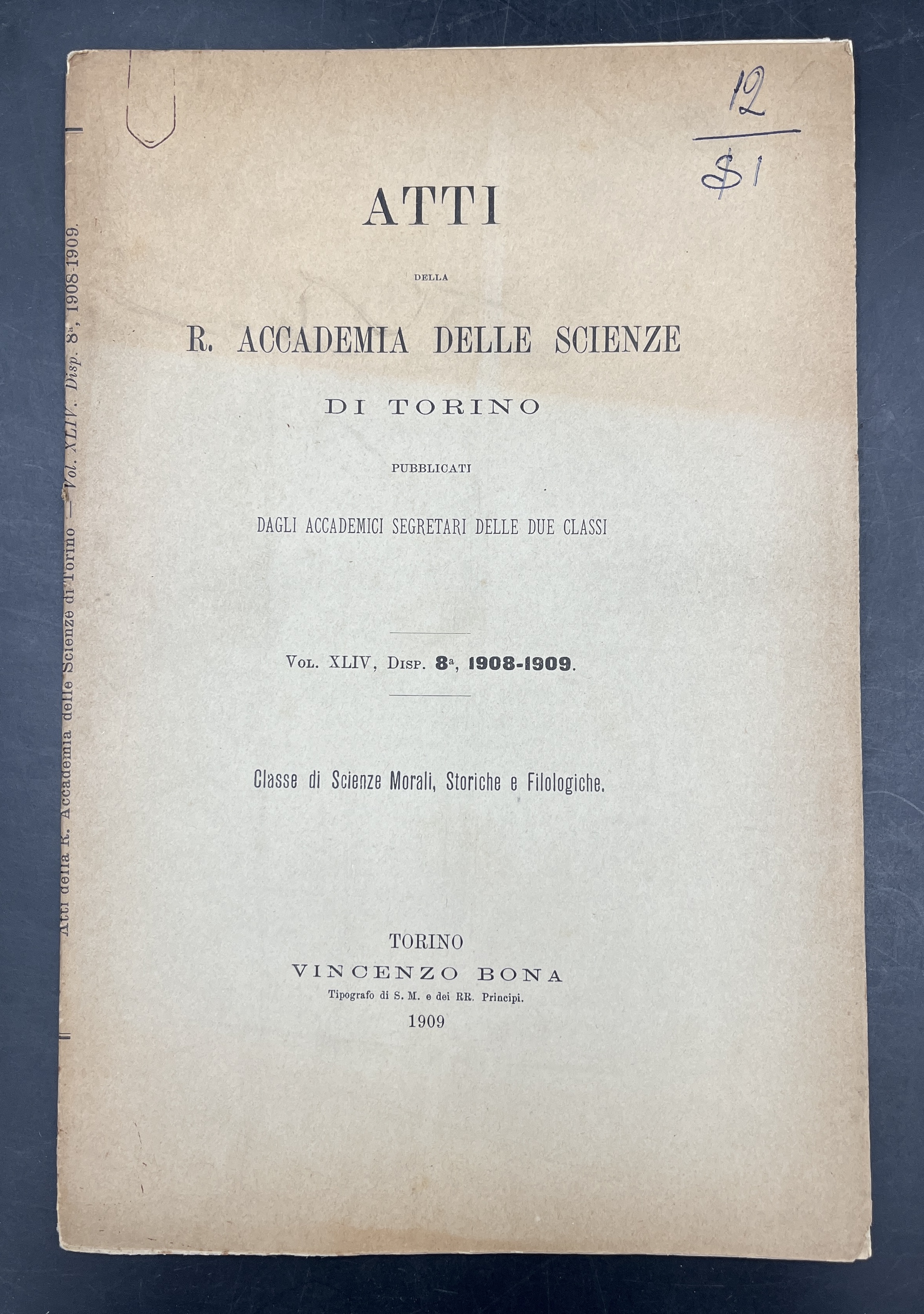 Lo storico CRATIPPO. Estratto orig. da: Atti della R. Accademia …