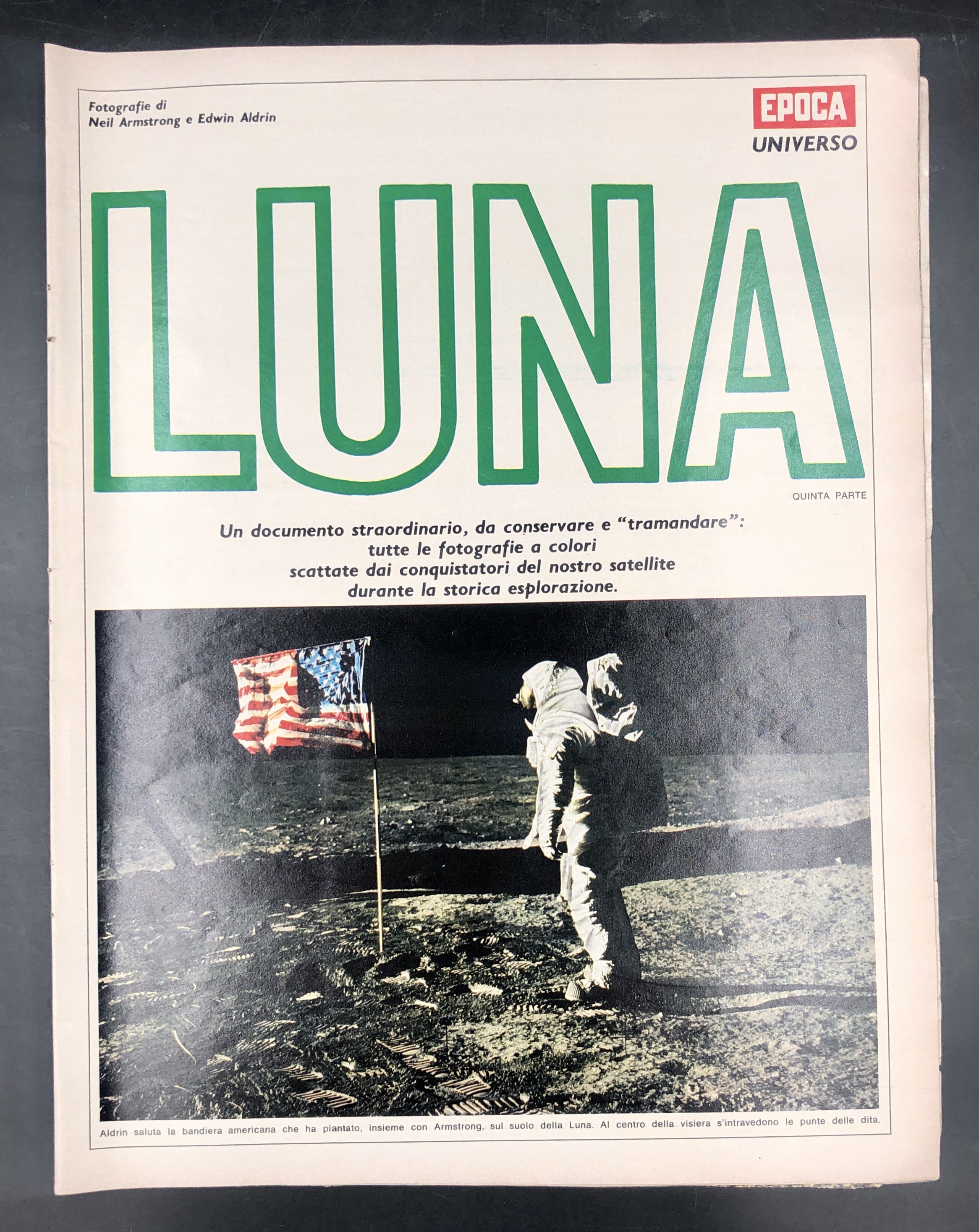 LUNA. Fotografie di Neil Armstrong e Edwin Aldrin. 32 pagine …