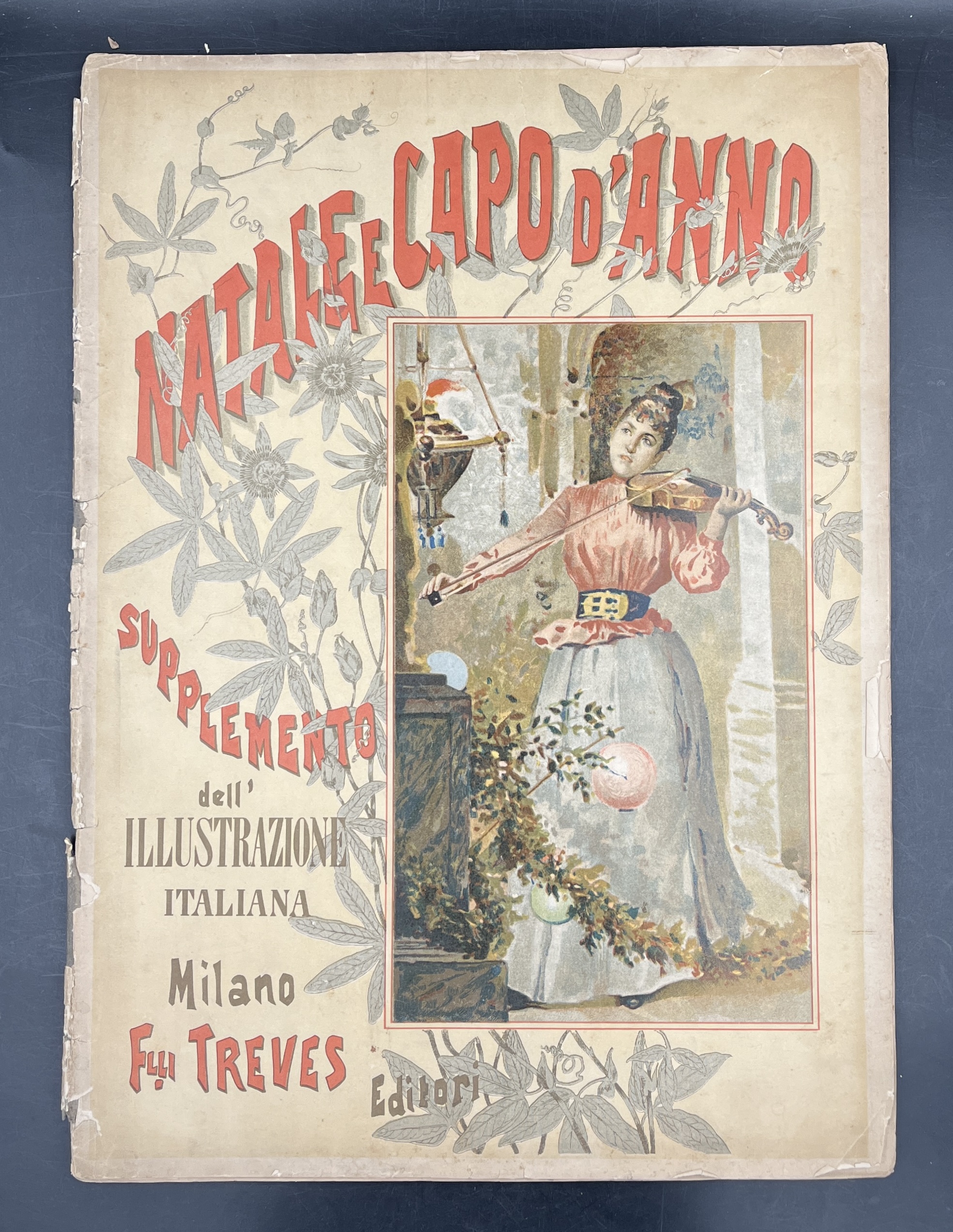 NATALE e CAPO D'ANNO. Supplemento dell'ILLUSTRAZIONE ITALIANA. 1889.