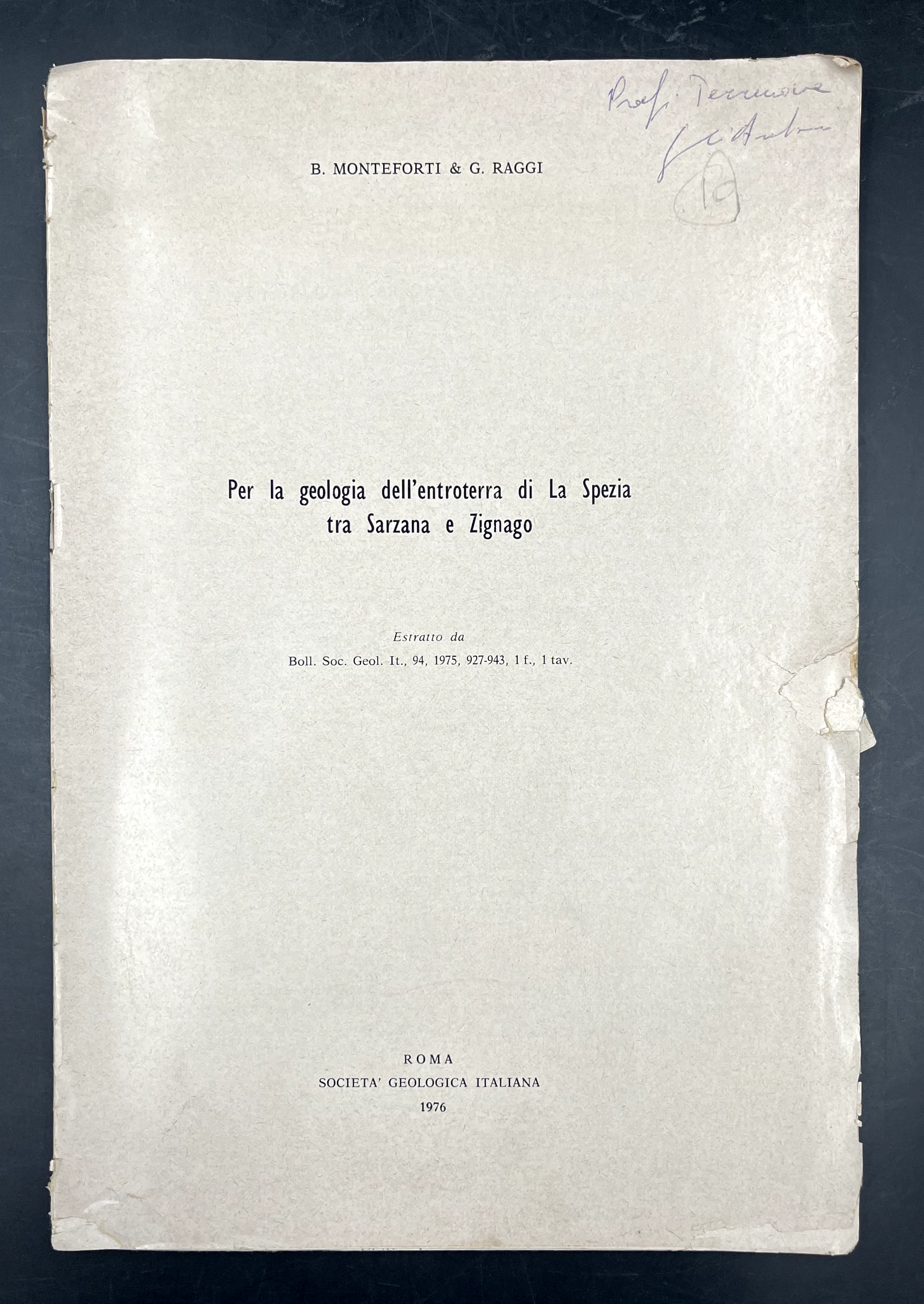 Per la GEOLOGIA dell'ENTROTERRA di LA SPEZIA tra SARZANA e …