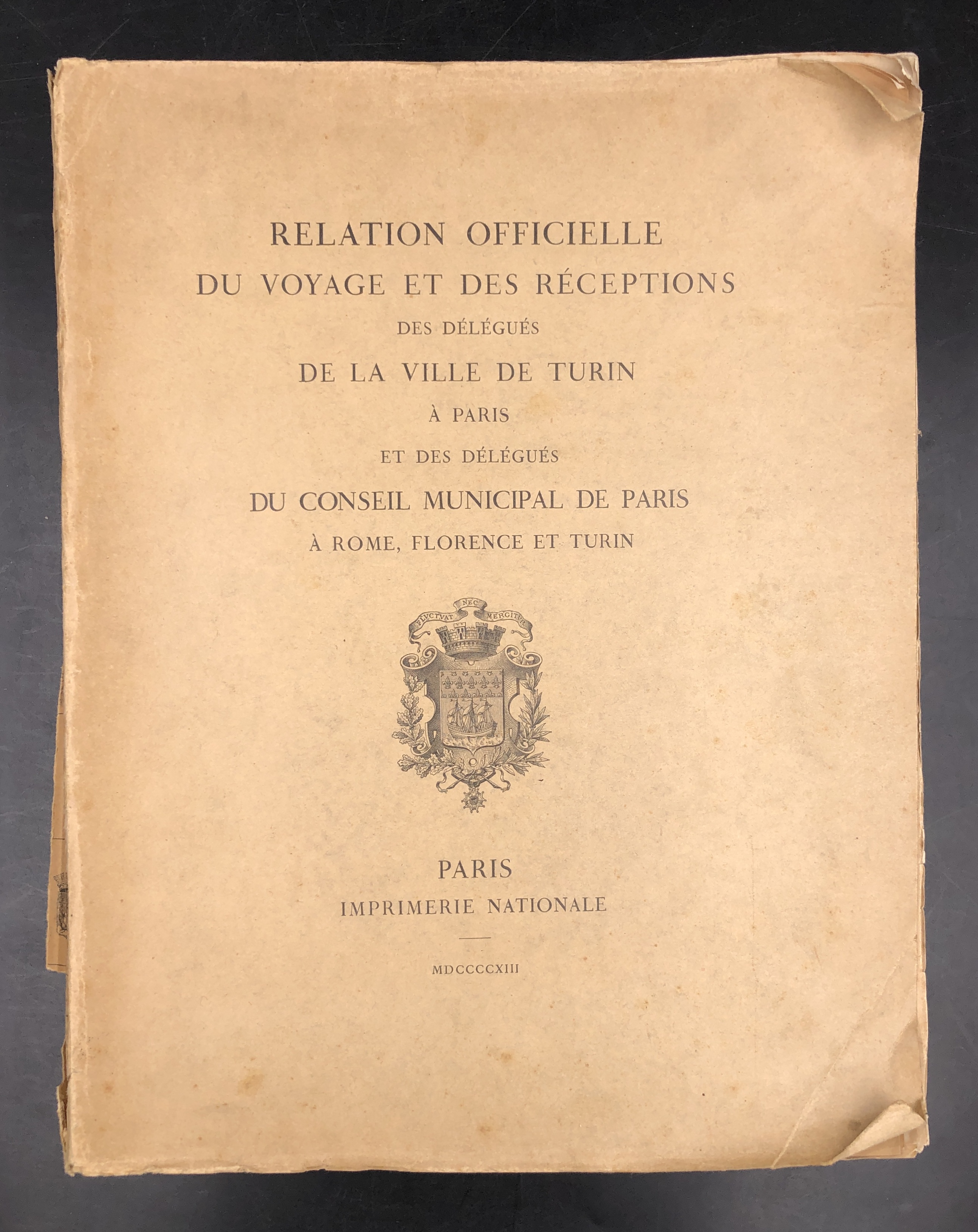 Relation OFFICIELLE du VOYAGE et des RECEPTIONS des DELEGUES de …