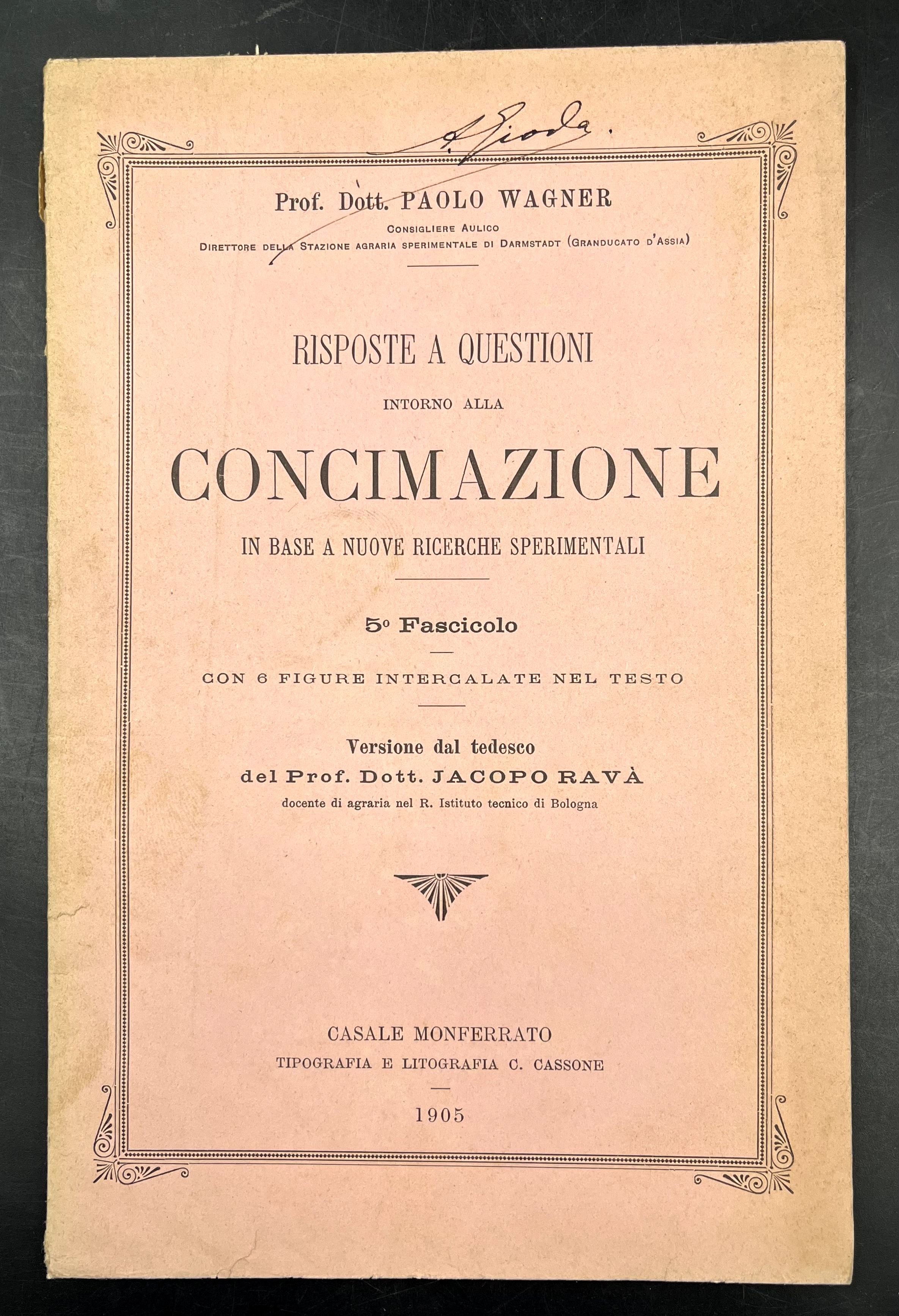 Risposte a questioni intorno alla CONCIMAZIONE in base a nuove …