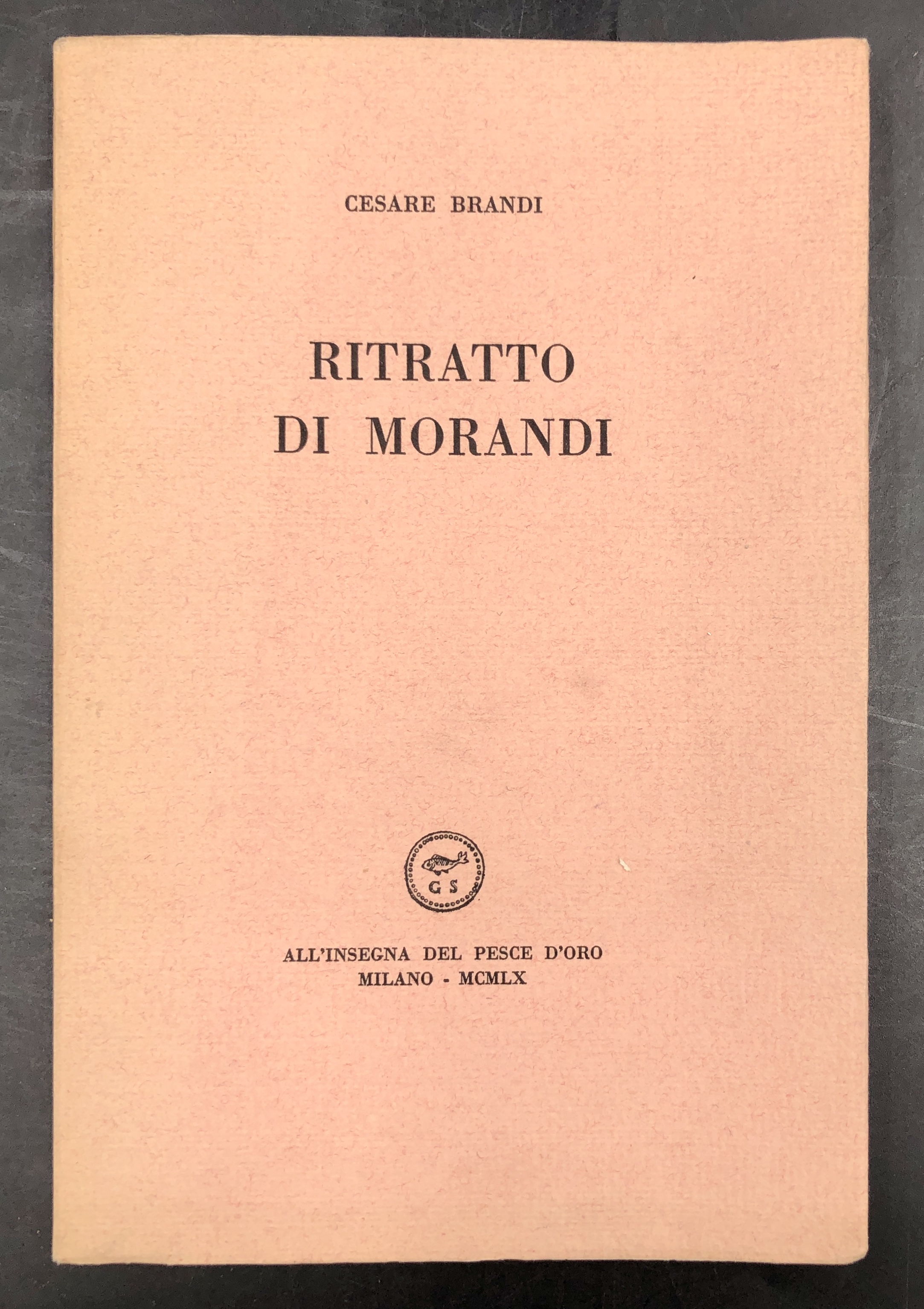 Ritratto di MORANDI. Esempòare n. 616 della tiratura di 1000 …