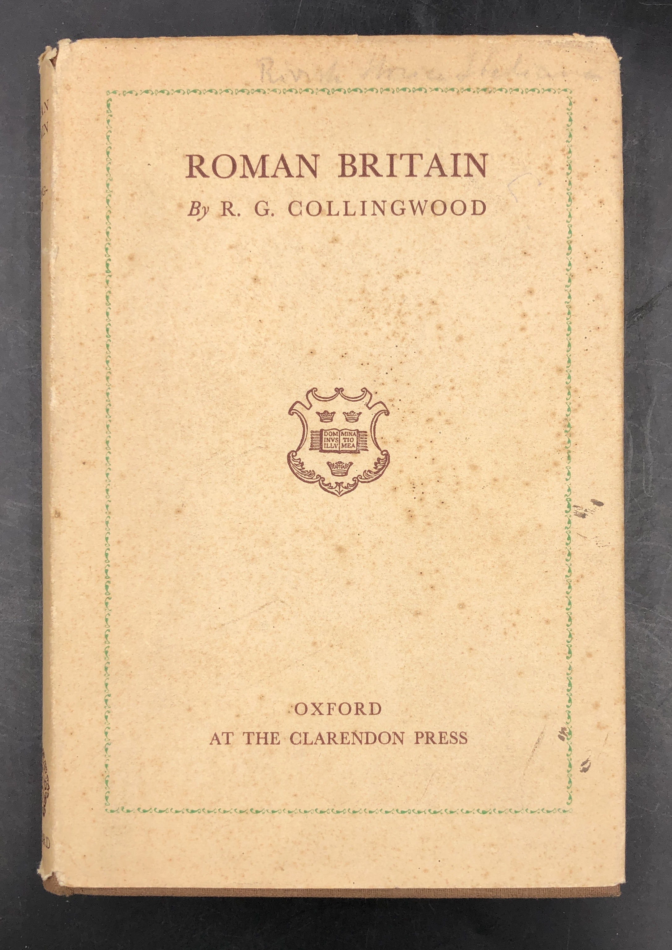 ROMAN BRITAIN. [Con molte note nanoscritte su fogli volanti dal …