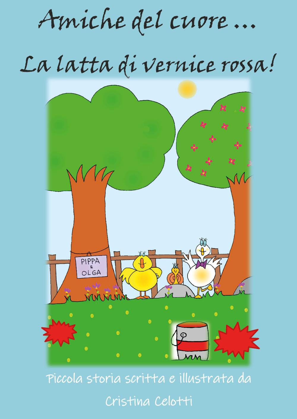 Amiche del cuore . La latta di vernice rossa!