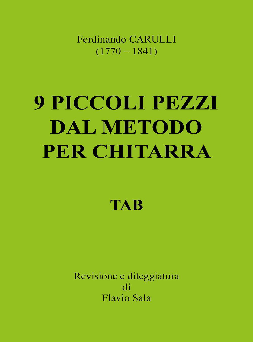 Ferdinando Carulli (1770-1841). 9 piccoli pezzi dal metodo per chitarra. …