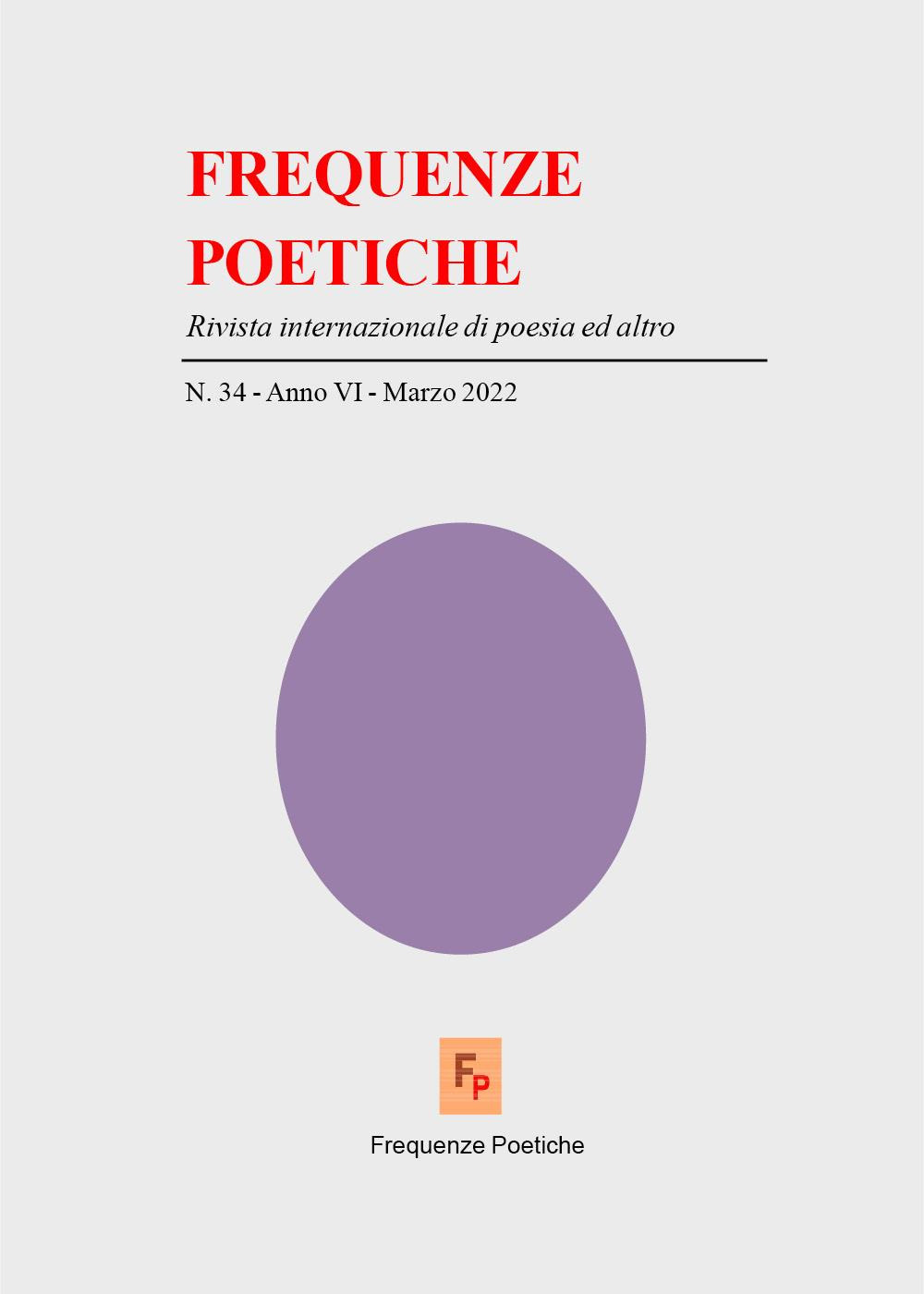 Frequenze poetiche. Rivista di poesia internazionale ed altro. Vol. 34