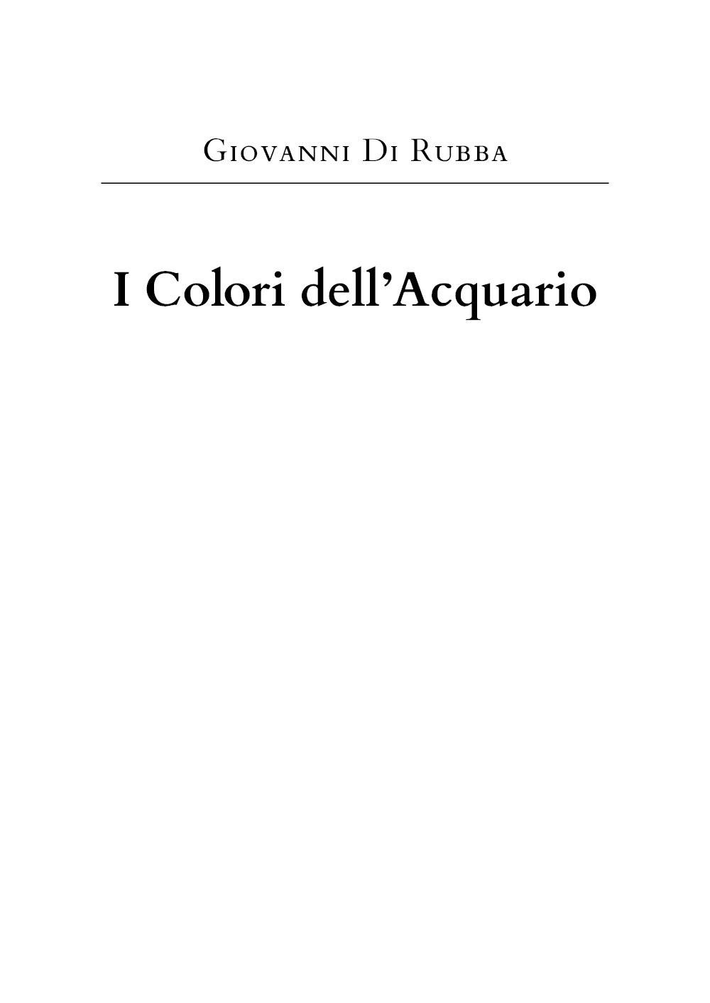 I colori dell'acquario