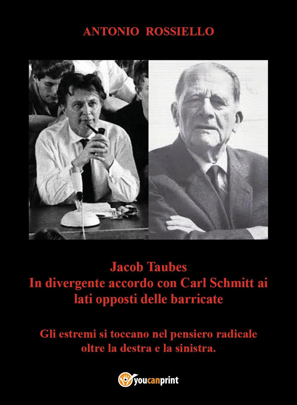 Jacob Taubes in divergente accordo con Carl Schmitt ai lati …