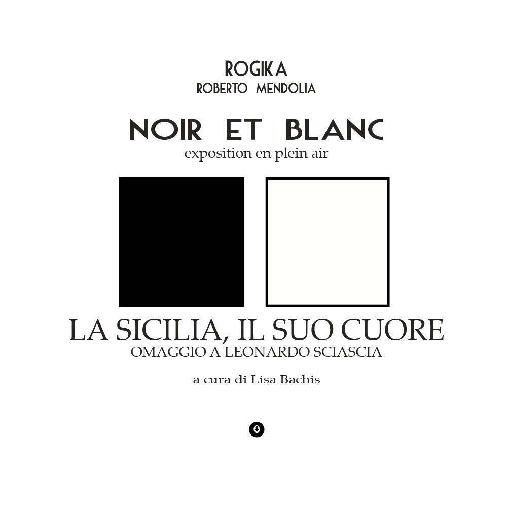 Noir et blanc. Exposition en plein air. La Sicilia, il …