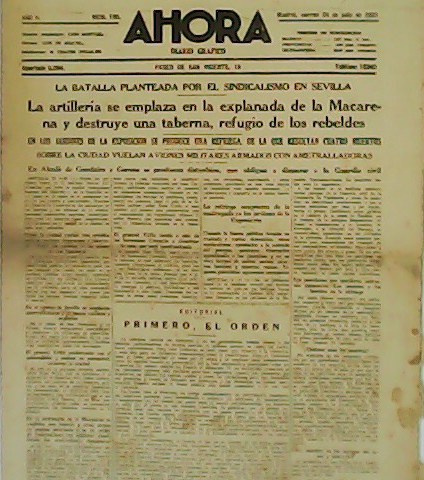 AHORA. Diario Gráfico. Año II. Nº 189.