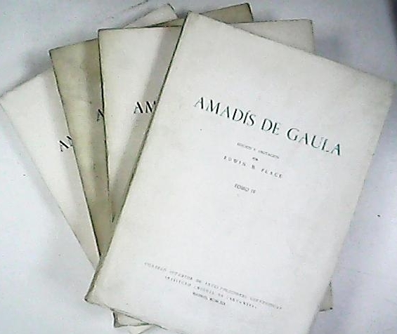 AMADIS DE GAULA. Edición y notas de Edwin B. Place. …