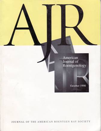 American Journal Of Roentgenology. Vol. 171, October 1998. Diagnostic Imaging …