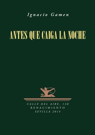 Antes que caiga la noche. Poesía.