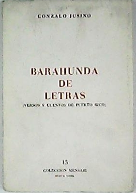 Barahunda de letras. Versos y cuentos de Puerto Rico.