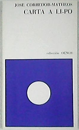 Carta a Li Po. Poesía.