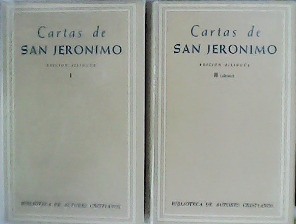 Cartas de San Jerónimo. Tomos I-II. Edición bilingüe. Introducción, versión …