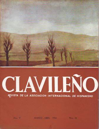 CLAVILEÑO. Revista de la Asociación Internacional de Hispanismo.- Nº26. Colaboran: …