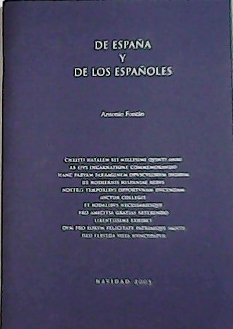 De España y de los españoles. ��