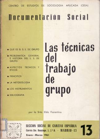 Documentación Social: Las técnicas del trabajo de grupo.